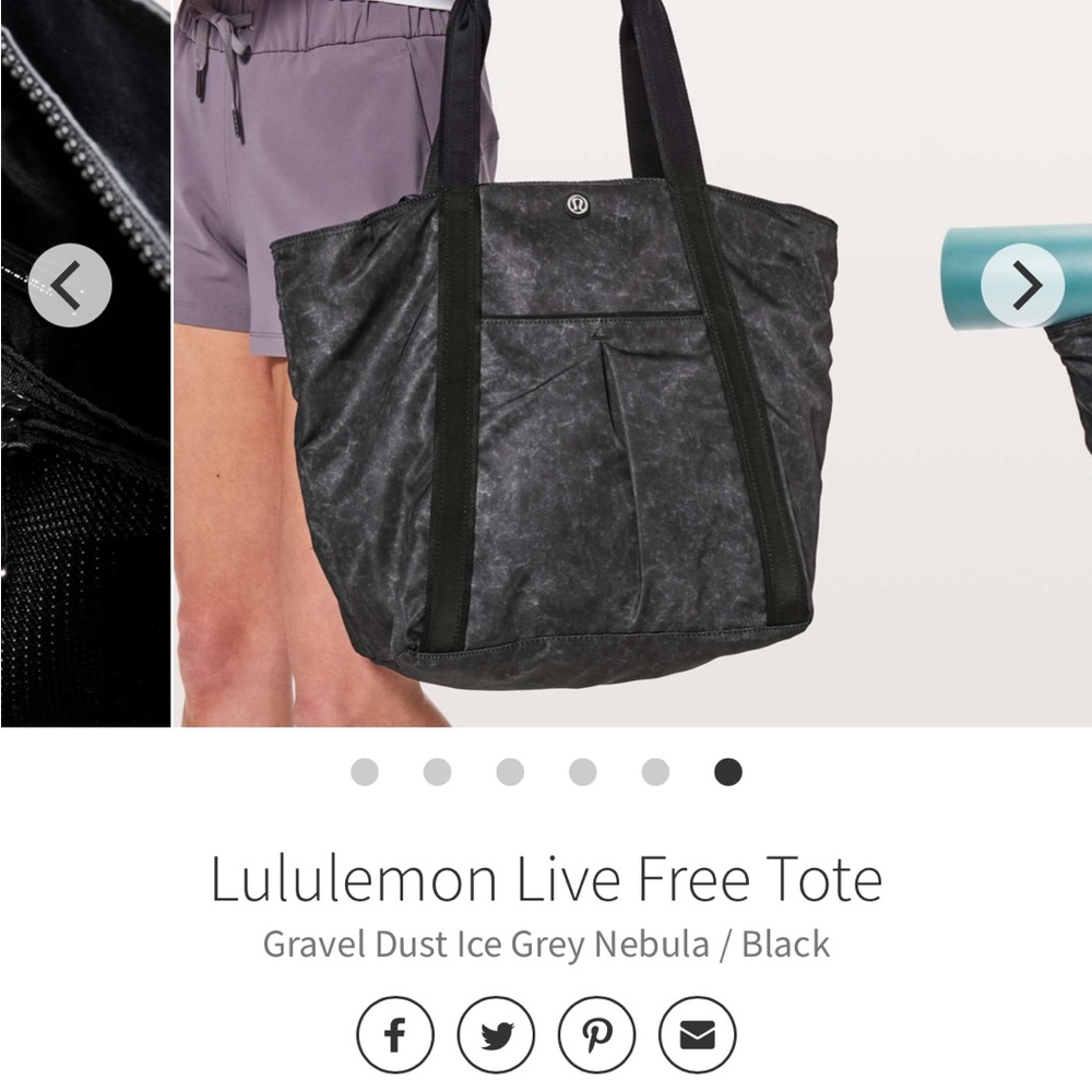 Lulu lemon live free tote